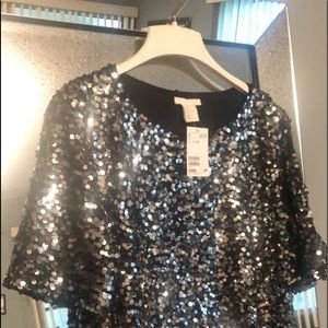 Sequins top. H&M. Size Medium.